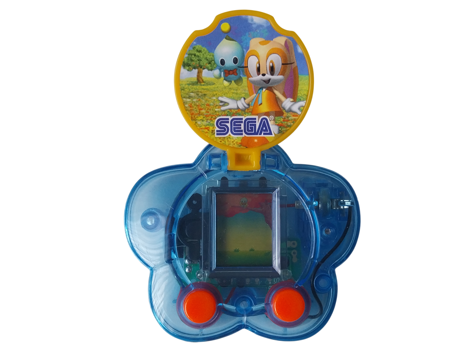 Cream Flower Catch (blue version)